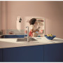 Комплект змішувача для кухні з висувним виливом Grohe Blue Pure Minta з фільтром зворотного осмосу Ecosoft P’URE AQUACALCIUM Mint (MO67530601DC)