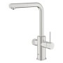 Комплект змішувача для кухні з висувним виливом Grohe Blue Pure Minta з фільтром зворотного осмосу Ecosoft P’URE AQUACALCIUM Mint (MO67530601DC)