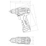 Шурупокрут-дриль акумуляторний Metabo PowerMaxx BS BL 12В 2х2.0А·год 20·38Нм 0-400·0-1500об/хв 0.8кг Шурупокрут-дриль акумуляторний Metabo PowerMaxx BS BL 12В 2х2.0А·год 20·38Нм 0-400·0-1500об/хв 0.8кг