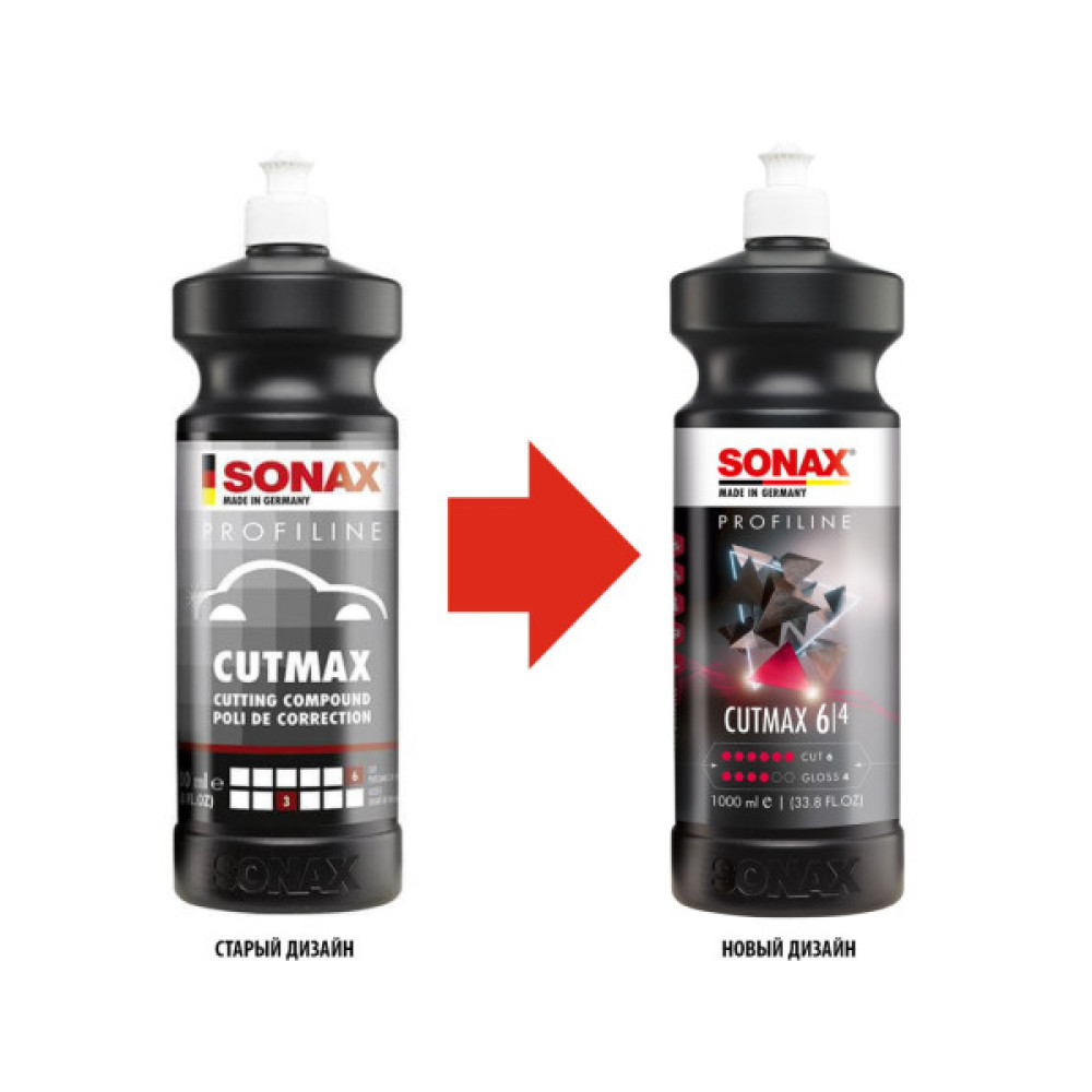 Автошампунь Sonax PROFILINE CutMax 6-4 1 л (246300) Автошампунь Sonax PROFILINE CutMax 6-4 1 л (246300)