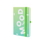 Книга записна Optima Mood А5 128 аркушів лінія зелений (O20812-44) Книга записна Optima Mood А5 128 аркушів лінія зелений (O20812-44)