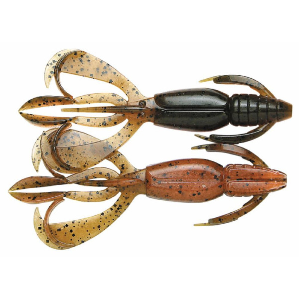 Силікон рибальський Keitech Crazy Flapper 2.8" (8 шт/упак) ц:438 green pumpkin fire (1551.04.33)