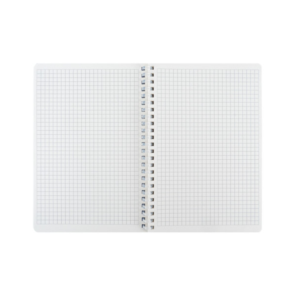 Блокнот Axent на спіралі А5 80 аркушів, клітинка, пластикова обкладинка, Lavender 3 (8033-3-A)