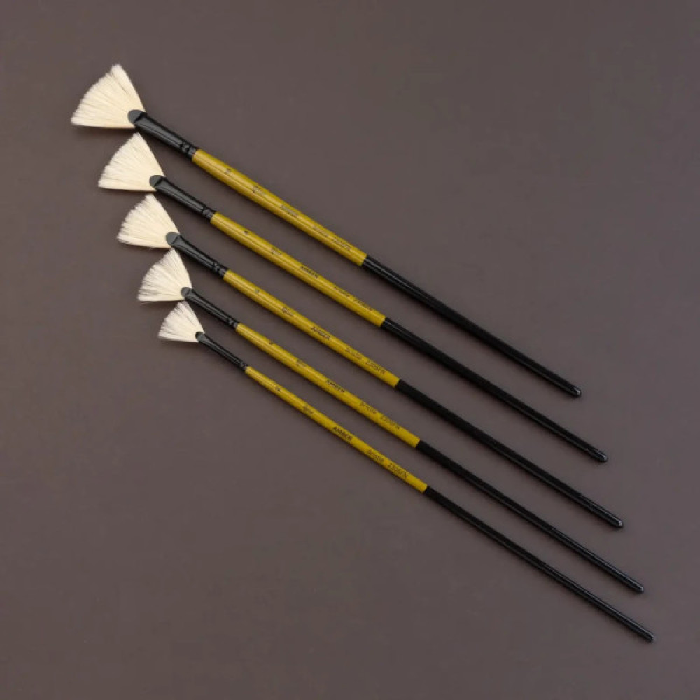 Пензлик для малювання Rosa Щетина віялова, AMBER 2306FN, №10 (4823098533566)