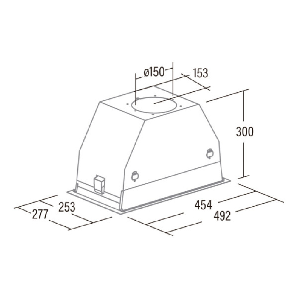 Витяжка кухонна Cata GC DUAL 45 BK