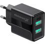 Зарядний пристрій Grand-X CH-15T 5V 2.1A 2USB Black + cable USB -> Type-C (CH-15T)
