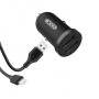 Зарядний пристрій XO 2xUSB 2.1A + cable USB to Lightning black (TZ08-L-BK)
