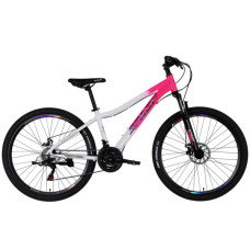 Велосипед Space 27.5" IZIDA DD FR рама-15" AL 2026 рожево-білий (OPS-SP-27.5-099)