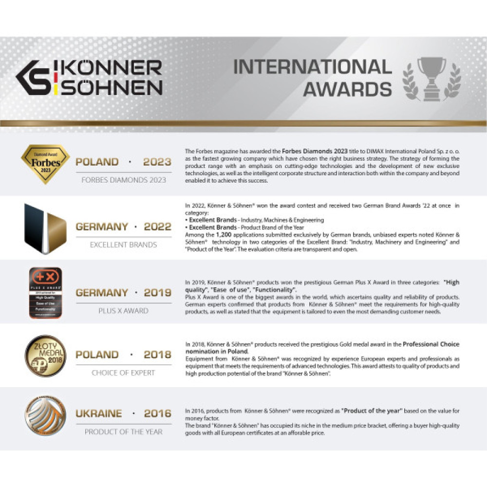 Генератор бензиновий Konner&Sohnen KS 7000E-3 ATS, 400В, 5/5.5кВт, АВР(ATS), електростартер, 82.3кг