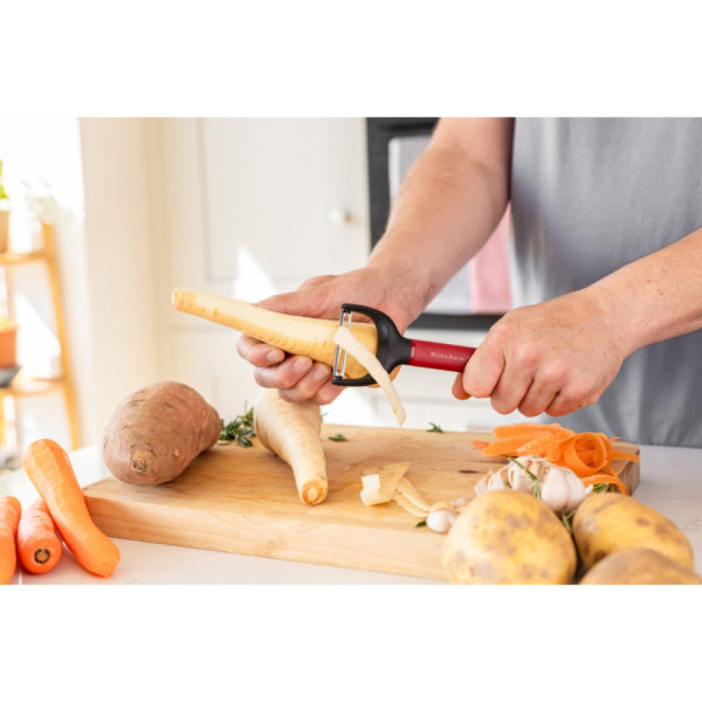 Овочечистка KitchenAid Classic горизонтальна 18 см червоний (KHA145OHEREG)