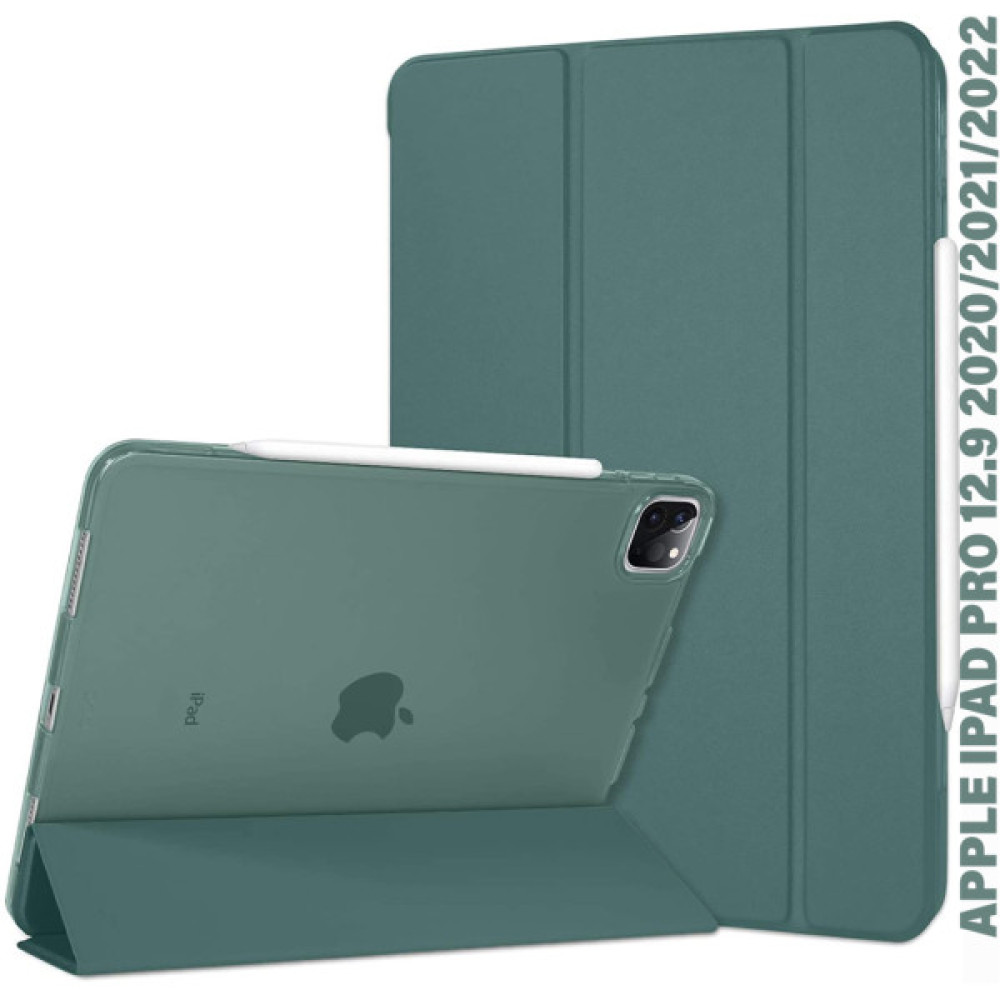 Чохол до планшета BeCover Tri Fold Hard Apple iPad Pro 12.9 2020/2021/2022 Dark Green (711720) Чохол до планшета BeCover Tri Fold Hard Apple iPad Pro 12.9 2020/2021/2022 Dark Green (711720)