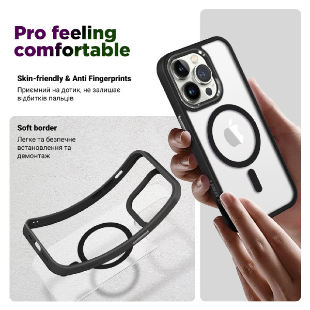 Чохол до мобільного телефона Armorstandart Unit MagCase Apple iPhone 17 Pro Black (ARM86289) Чохол до мобільного телефона Armorstandart Unit MagCase Apple iPhone 17 Pro Black (ARM86289)