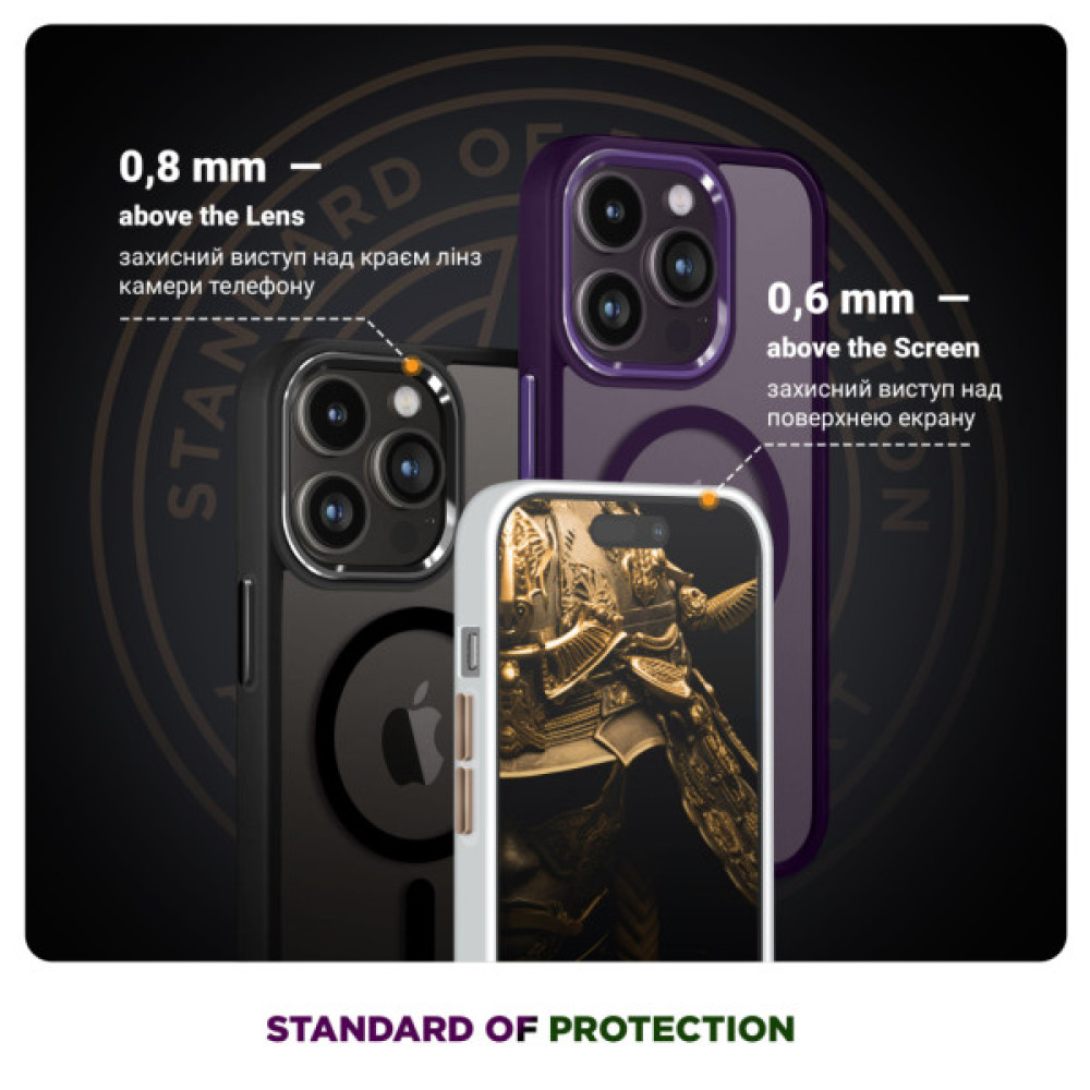 Чохол до мобільного телефона Armorstandart Unit MagCase Apple iPhone 17 Pro Black (ARM86289) Чохол до мобільного телефона Armorstandart Unit MagCase Apple iPhone 17 Pro Black (ARM86289)