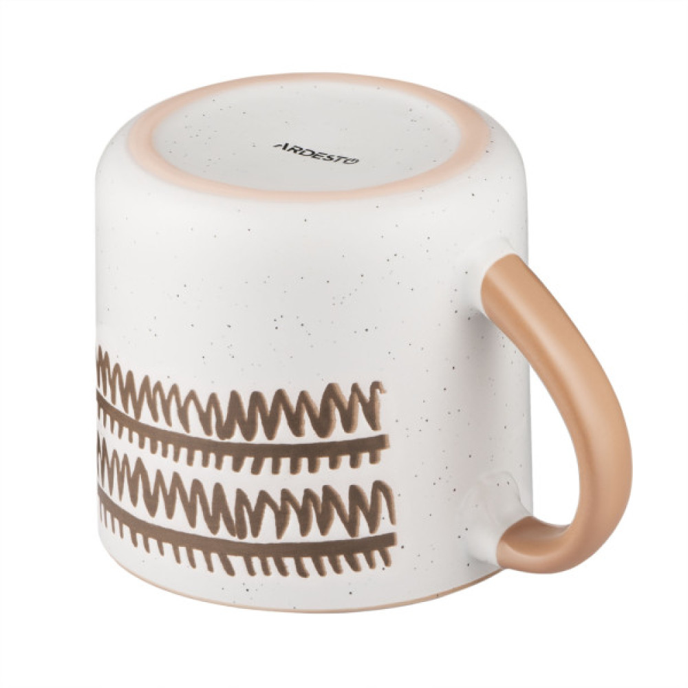 Чашка Ardesto Ettore, 380мл, кераміка, білий (AR3029A)