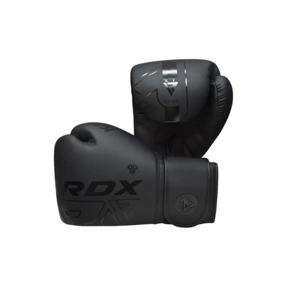 Боксерські рукавички RDX F6 Kara Matte Black 10 унцій (BGR-F6MB-10OZ)