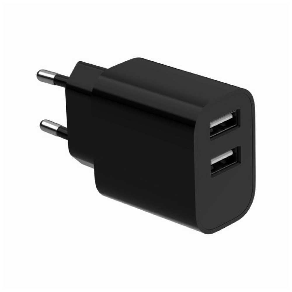 Зарядний пристрій Gembird 2xUSB 12W black (TA-UC-2A12-01-BK)