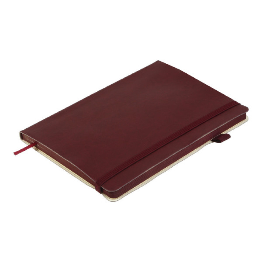 Книга записна Buromax Brief 96 аркушів А5 у клітинку темно-червоний (BM.295104-13)