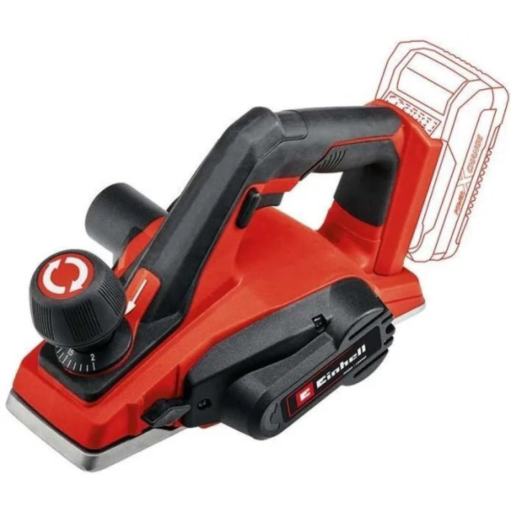 Рубанок акумуляторний Einhell TE-PL 18/82LI-Solo PXC 18В 82мм стругання до 2мм 2.4кг без АКБ та ЗП