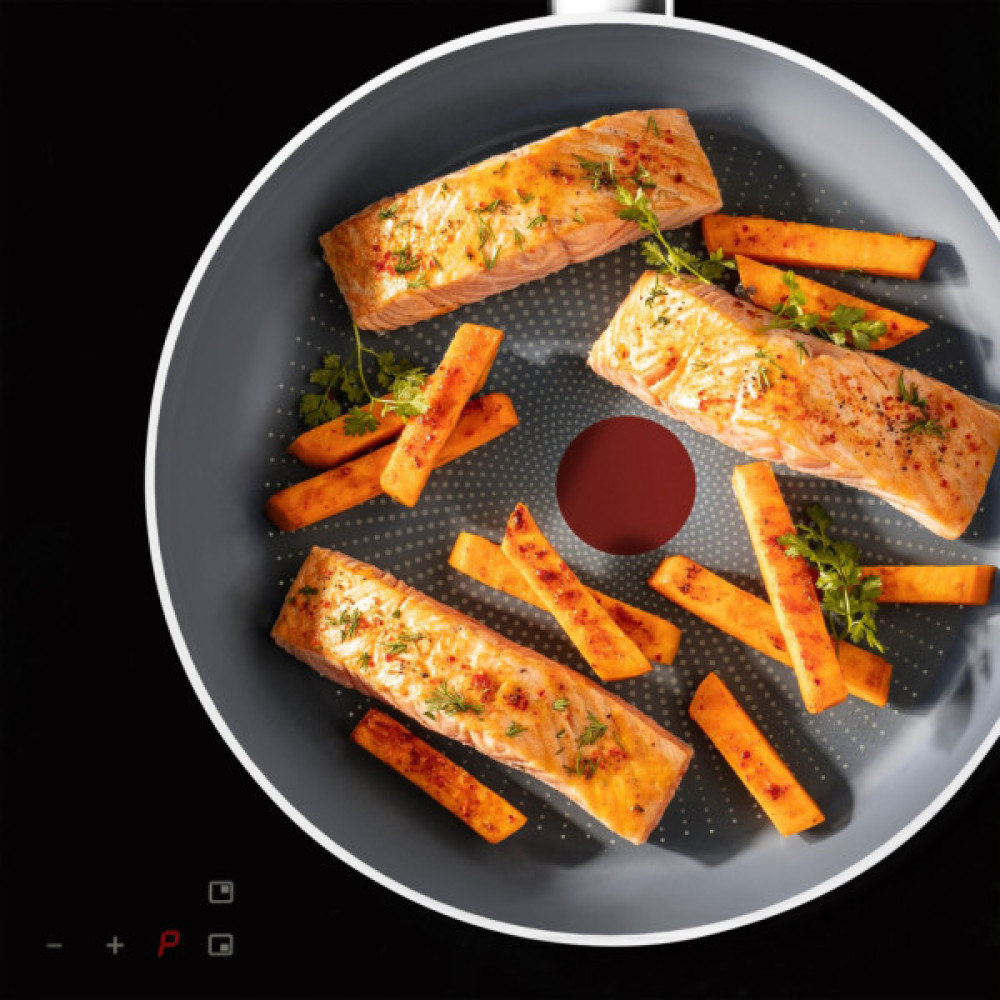 Сковорода Tefal Halo 28 см, алюміній, бакеліт, сірий (C3120653)