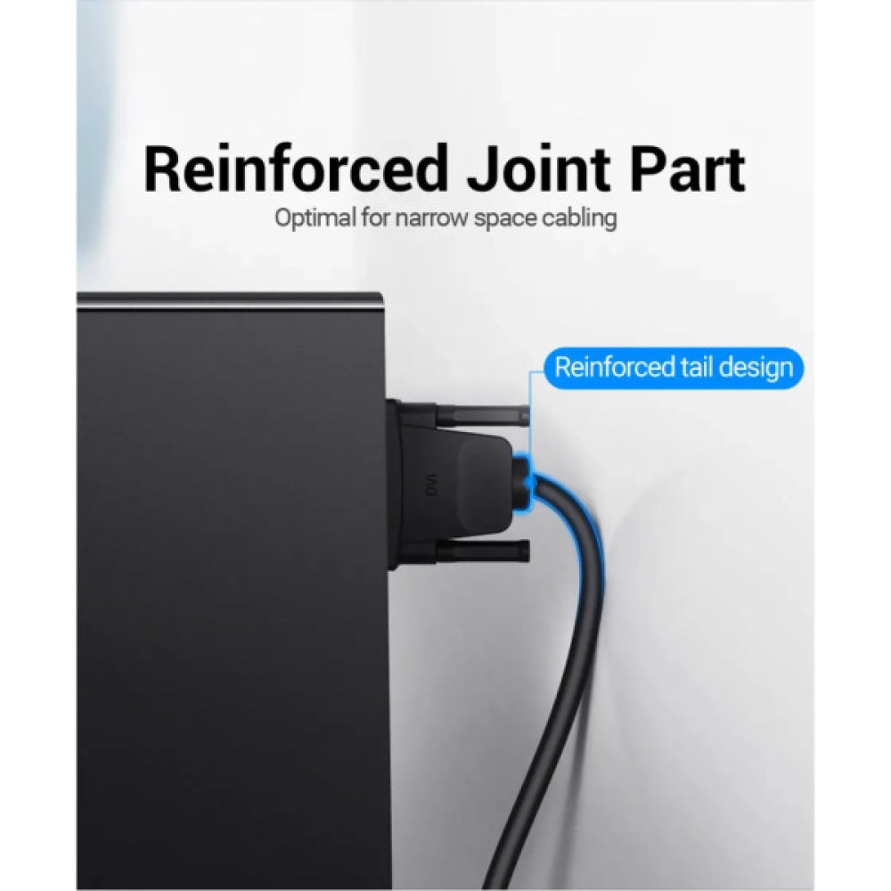 Кабель мультимедійний DVI to DVI 24+1pin 1.5m 2K 60Hz Dual Linik VENTION (EAABG)