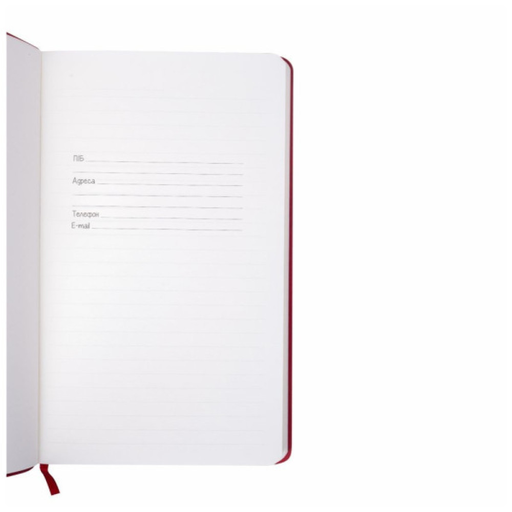 Блокнот Berganote Delgado А5, червоний (50040438-02)