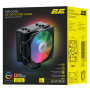 Процесорний кулер 2E GAMING Air Cool ACN120B-ARGB, LGA1851, 1700, 1200, 115x, 1366, AM5, AM4, AM3, AM3+, 4pin PWM, 3pin +5VARGB, TDP 180W
