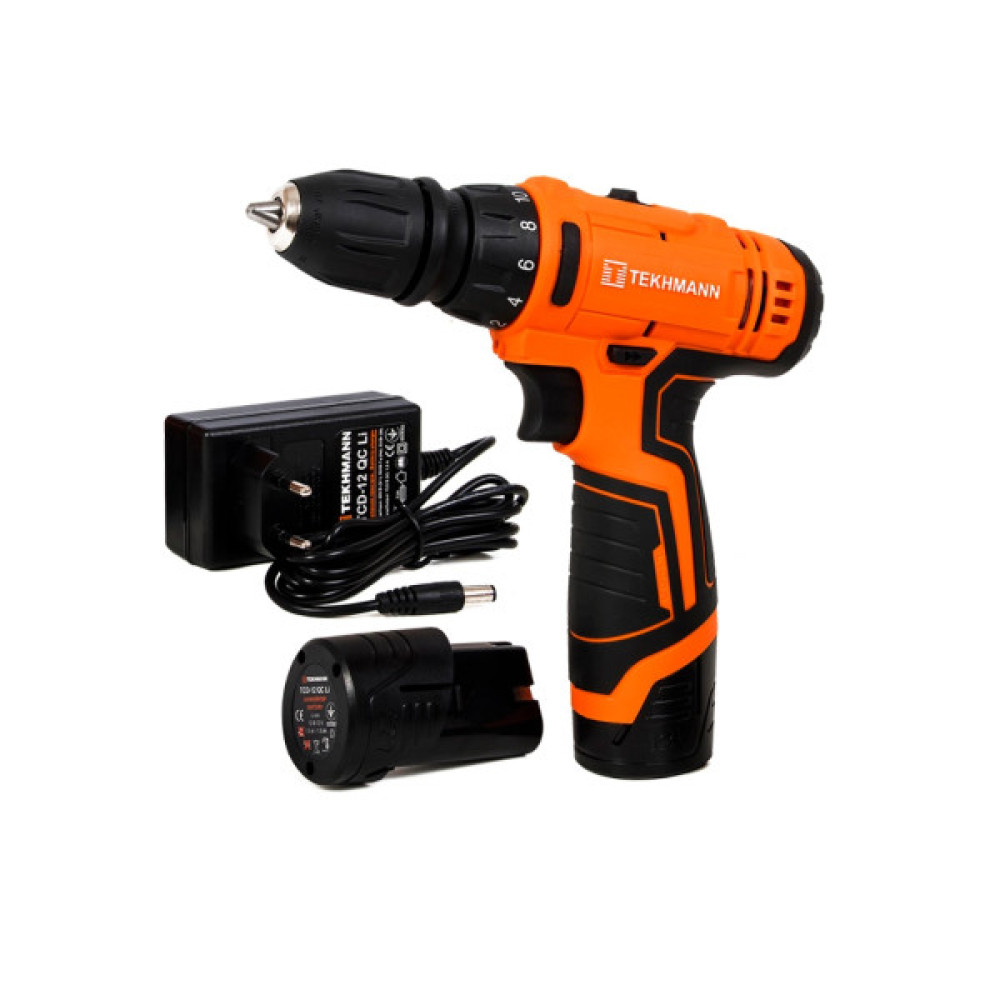 Шуруповерт Tekhmann TCD-12 QC Li с 1 АКБ (853461)