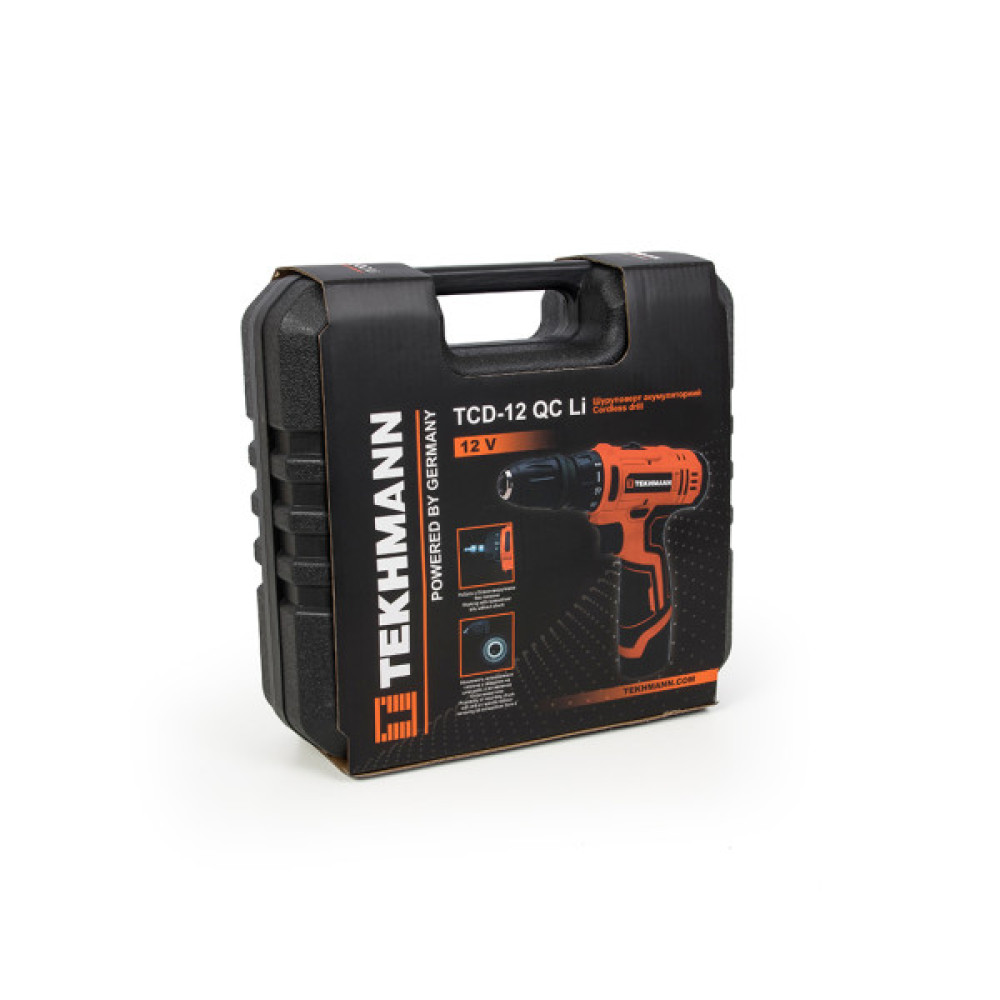 Шуруповерт Tekhmann TCD-12 QC Li с 1 АКБ (853461)