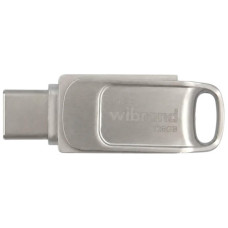 USB флеш накопичувач Wibrand 128GB Bee Silver USB 3.2/Type-C (WI3.2TC/BE128TC039S)
