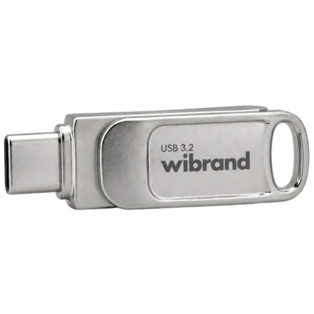 USB флеш накопичувач Wibrand 128GB Bee Silver USB 3.2/Type-C (WI3.2TC/BE128TC039S)