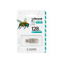 USB флеш накопичувач Wibrand 128GB Bee Silver USB 3.2/Type-C (WI3.2TC/BE128TC039S)