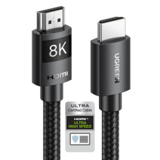 Кабель мультимедійний HDMI M to HDMI M 10.0m 8K60Hz 48Gbps braided Ugreen (95966)