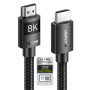 Кабель мультимедійний HDMI M to HDMI M 10.0m 8K60Hz 48Gbps braided Ugreen (95966)