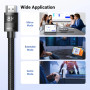 Кабель мультимедійний HDMI M to HDMI M 10.0m 8K60Hz 48Gbps braided Ugreen (95966)