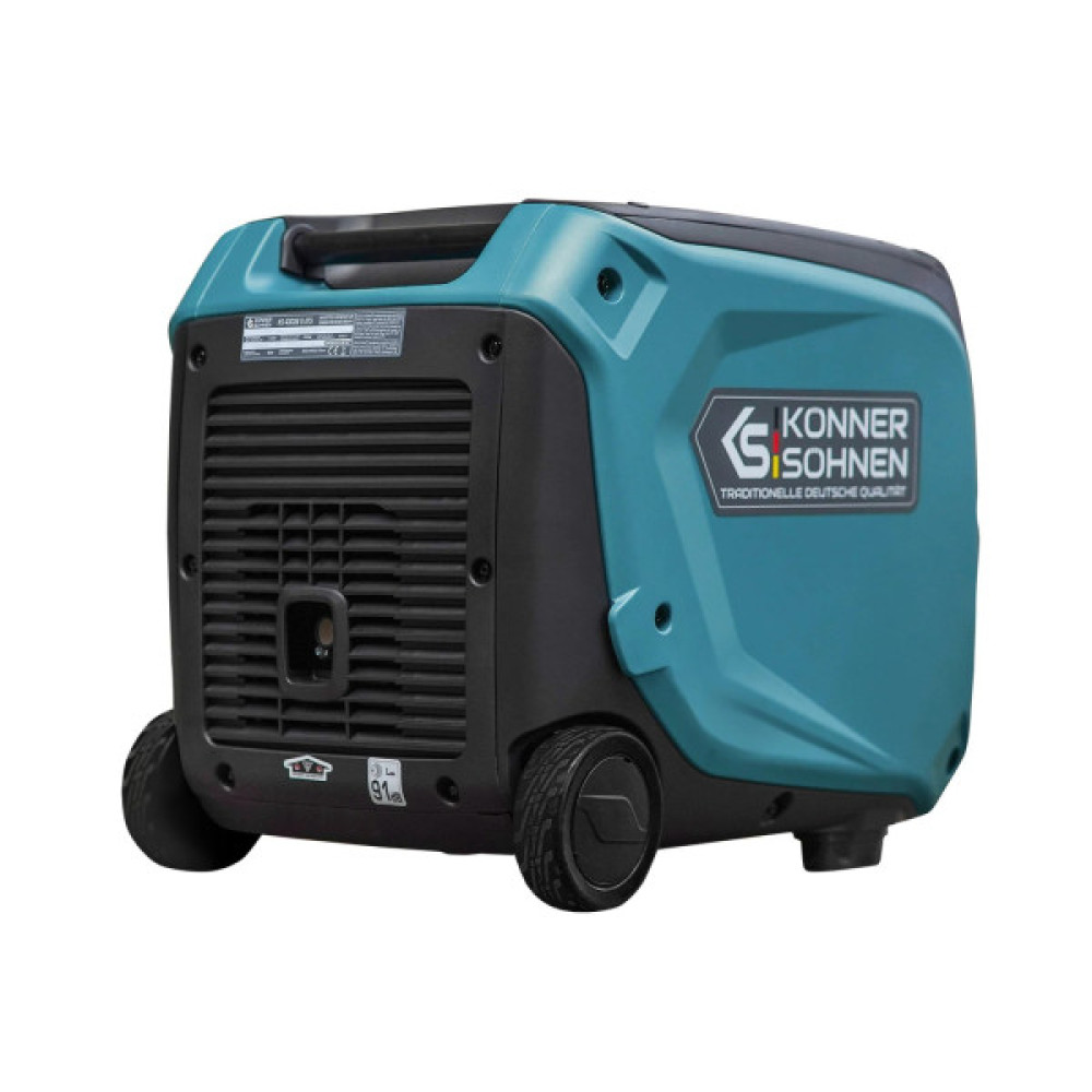 Генератор бензиновий інверторний Konner&Sohnen KS 4000iE S ATS, 230В, 4.0кВт, АВР(ATS), електростартер, 40кг