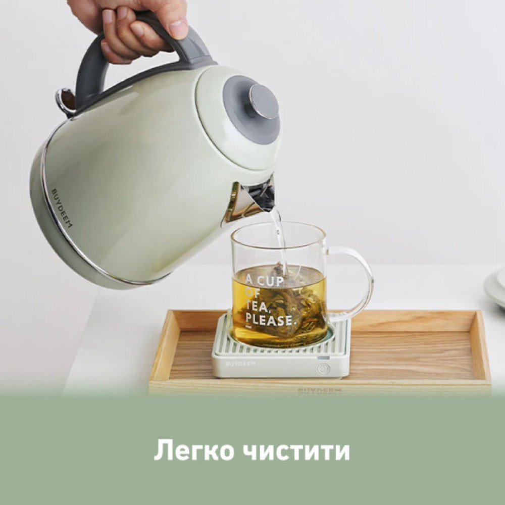 Електрочайник Buydeem K640 Cozy Greenish (K640-CG/EU)