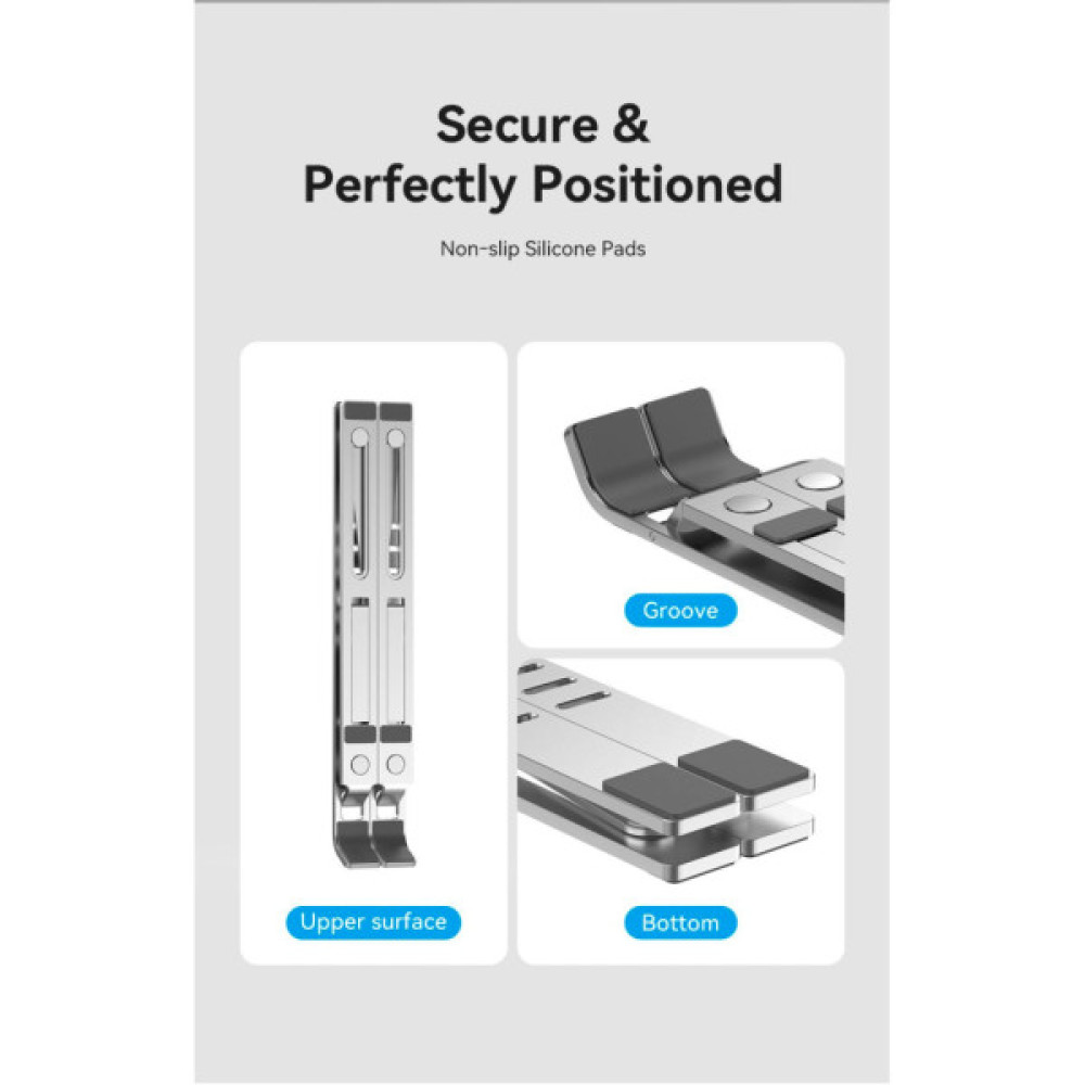 Підставка до ноутбука VENTION Laptop X-type Stand Silver Aluminum Alloy (KDMI0)
