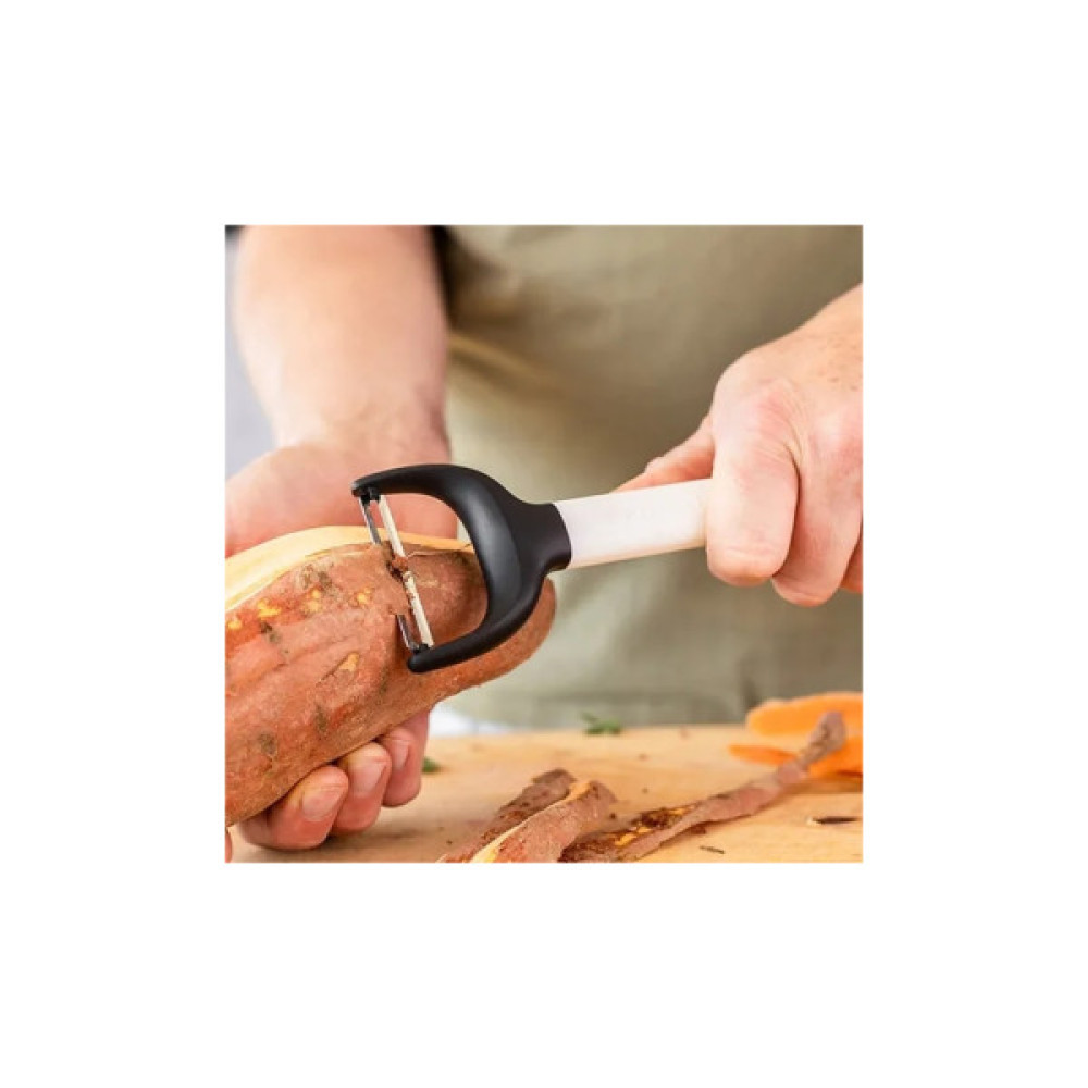 Овочечистка KitchenAid Classic горизонтальна 18 см білий (KHA145OHPNG)