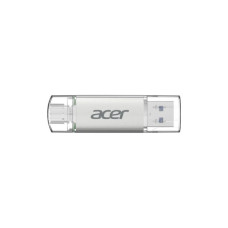 USB флеш накопичувач Acer 64GB UT300 USB-A/Type-C 3.2 Silver (BL.9BWWA.589)