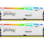 Модуль пам'яті для комп'ютера DDR5 64GB (2x32GB) 5200 MHz FURY Beast White RGB Kingston Fury (ex.HyperX) (KF552C40BWAK2-64) Модуль пам'яті для комп'ютера DDR5 64GB (2x32GB) 5200 MHz FURY Beast White RGB Kingston Fury (ex.HyperX) (KF552C40BWAK2-64)