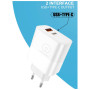 Зарядний пристрій WUW C209 1xUSB-C PD45W + 1xUSB QC3.0 18W White (WUW-C209) Зарядний пристрій WUW C209 1xUSB-C PD45W + 1xUSB QC3.0 18W White (WUW-C209)