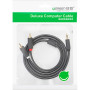 Кабель мультимедійний 3.5mm M to 2xRCA M 2.0m AV102 black Ugreen (10510) Кабель мультимедійний 3.5mm M to 2xRCA M 2.0m AV102 black Ugreen (10510)