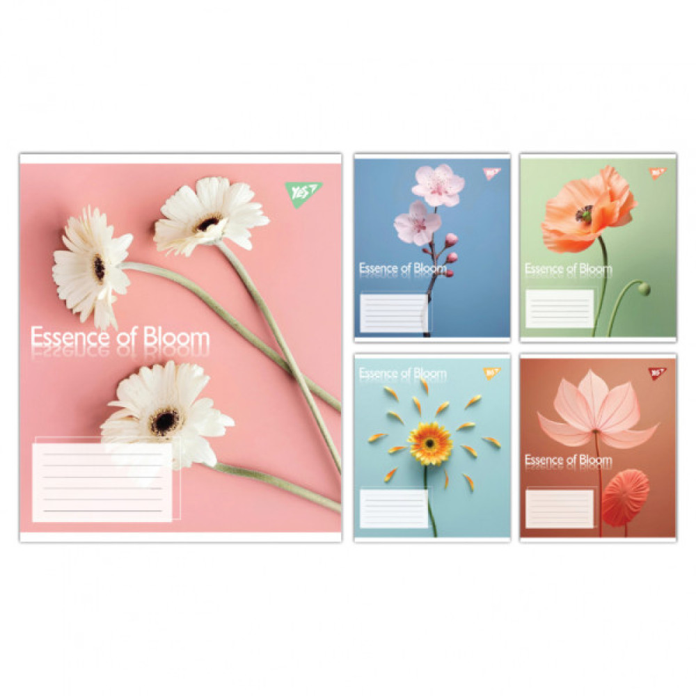 Зошит Yes Essence of Bloom А5 60 аркушів клітинка (767723)