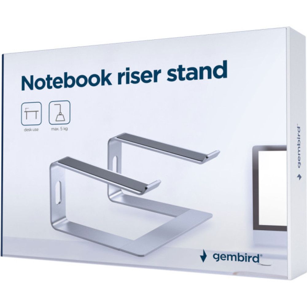 Підставка до ноутбука Gembird до 15.6", алюміній (NBS-D1-01)