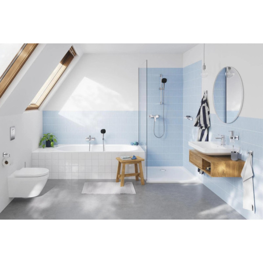 Змішувач для раковини Grohe QuickFix Dice S-розміру, довж. виливу - 106мм, неповоротний, 1 важіль, хром