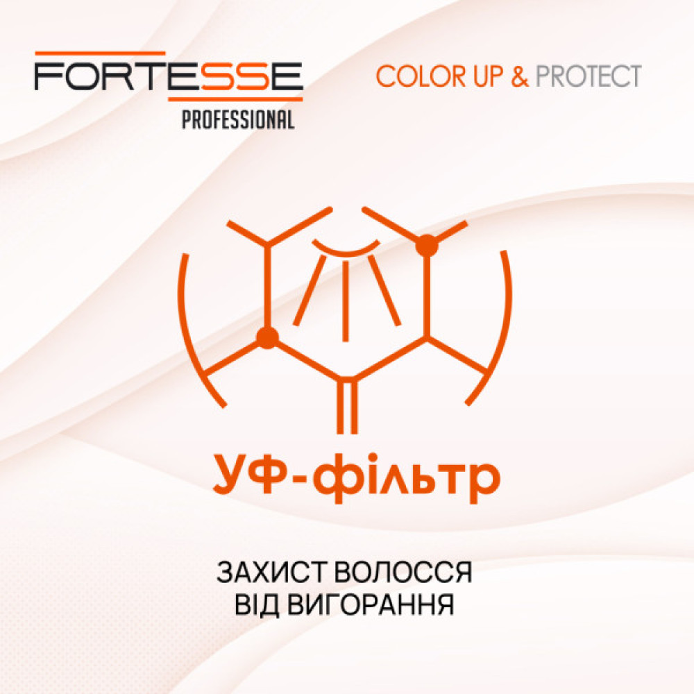 Шампунь Fortesse Professional Color Up & Protect Для фарбованого волосся Стійкість кольору 1000 мл (4820000306171)