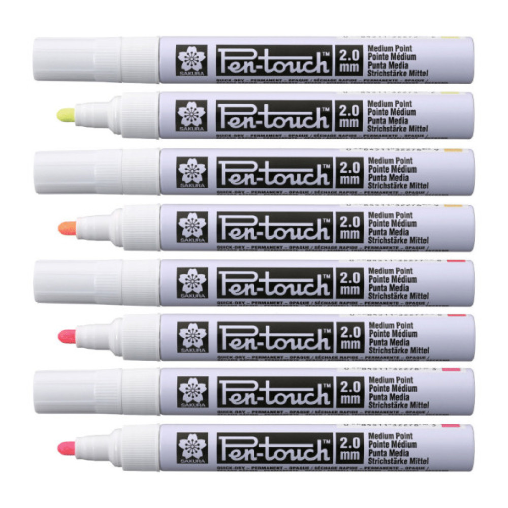 Маркер Sakura Pen-Touch Жовтий, флуоресцентний, середній (MEDIUM) 2.0мм (084511322752)