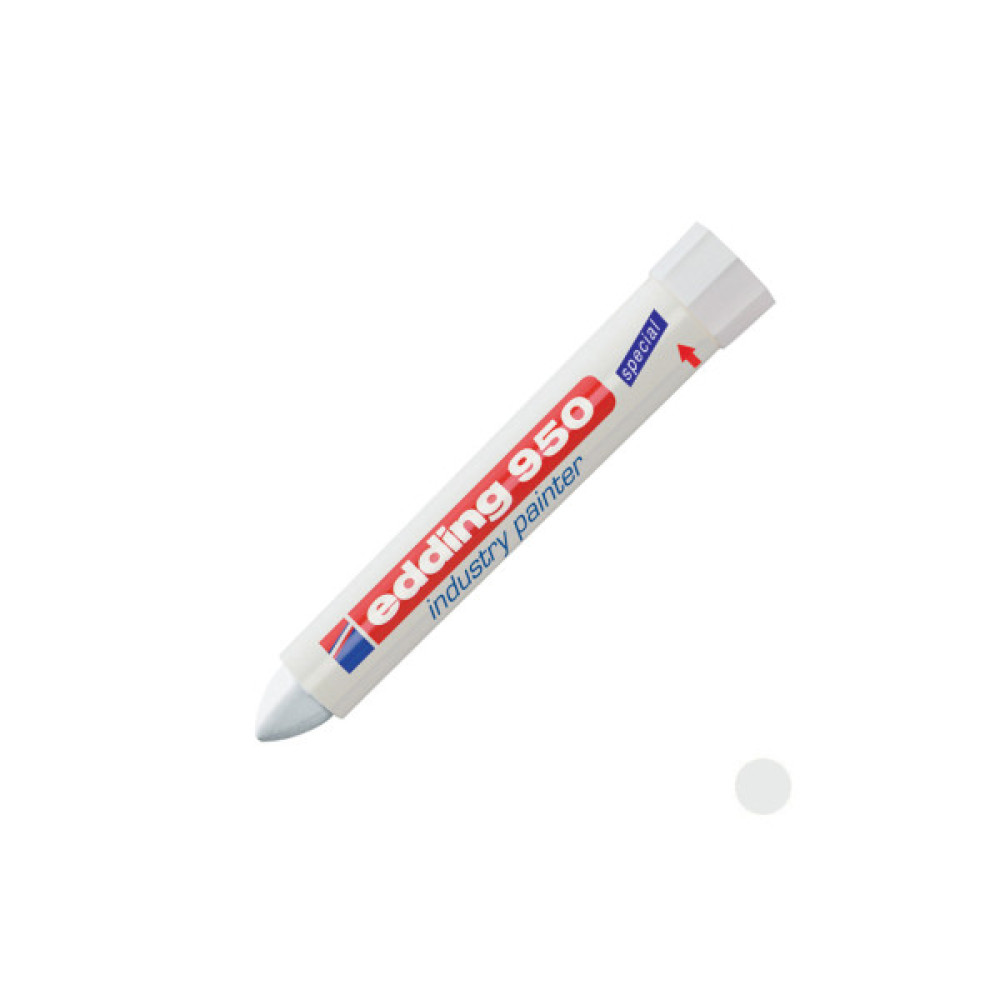 Маркер Edding Спеціальний промисловий маркер-паста Industry Painter 950 10 мм Білий (e-950/11)