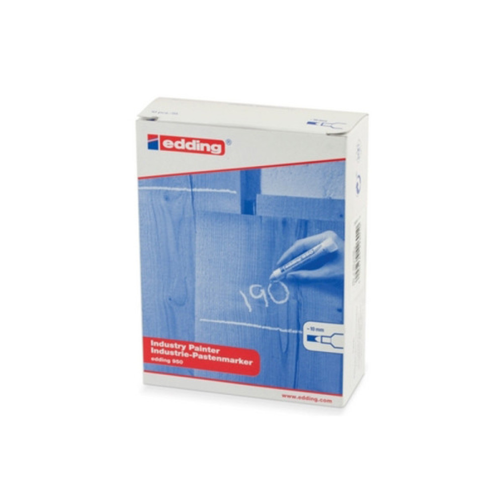 Маркер Edding Спеціальний промисловий маркер-паста Industry Painter 950 10 мм Білий (e-950/11)