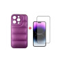 Чохол до мобільного телефона Dengos iPhone 14 Pro Case + Glass (Purple) (DG-KM-80) Чохол до мобільного телефона Dengos iPhone 14 Pro Case + Glass (Purple) (DG-KM-80)
